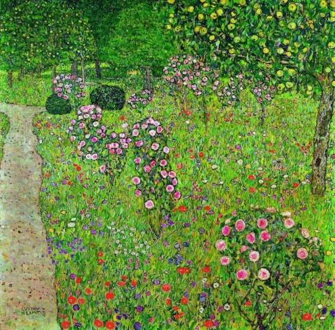 Obstgarten mit Rosen 1912