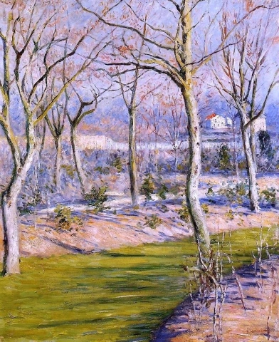 O jardim de Petit Gennevilliers no inverno - 1894