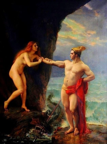 Gustave Claude Etienne Courtois Perseus vapauttaa Andromedan - 1913