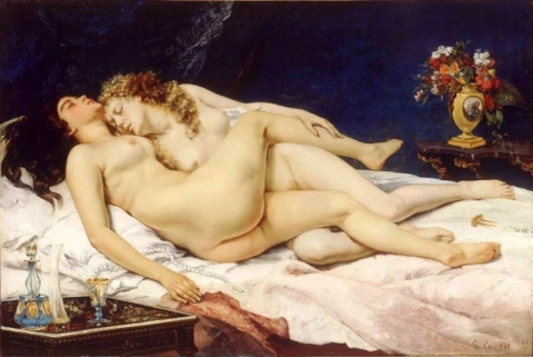 غوستاف كوربيه ينام النائمون 1866