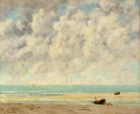 귀스타브 쿠르베, 잔잔한 바다, 1869