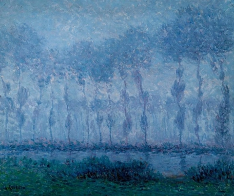 Gustave Loiseau, Nebbia sull'Eure, Saint-Cyr, ca. 1900
