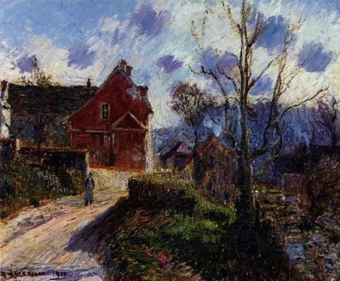 Gustave Loiseau, La casa pintada de rojo, 1910