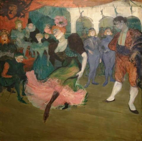 Marcelle Lender dançando o bolero de Chilperic 1895-1896