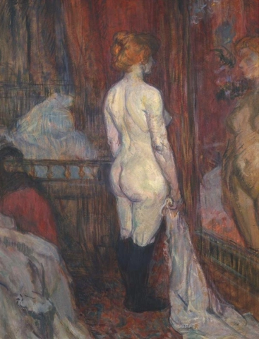 Kvinne foran et speil
