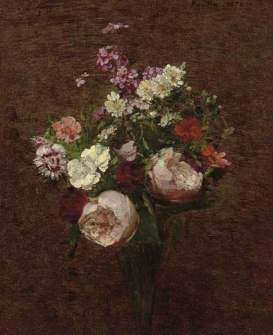 Анри Фантен-Латур Ваза с цветами 1876 г.