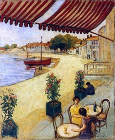 Café junto al mar