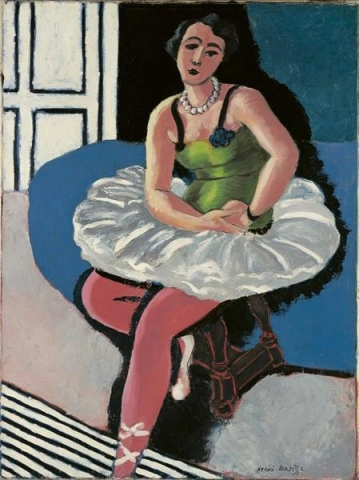 Balletttänzerin auf einem Hocker sitzend, 1927