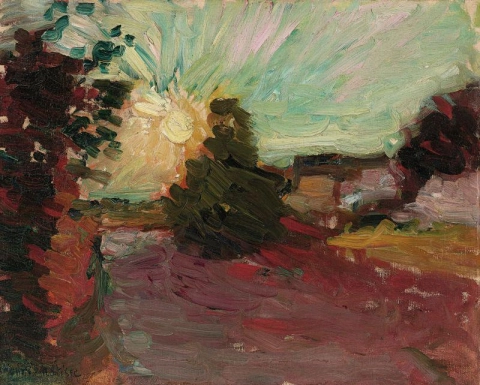 コルシカ島の夕日 1898