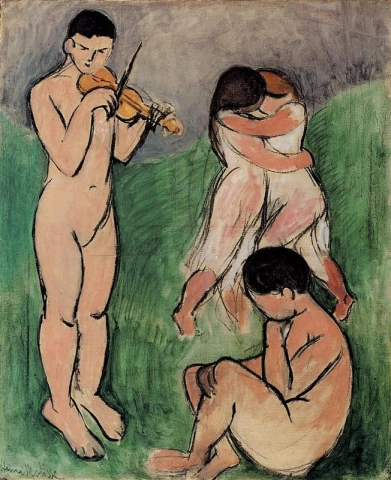 音乐（素描）科利乌尔，春夏，1907 年