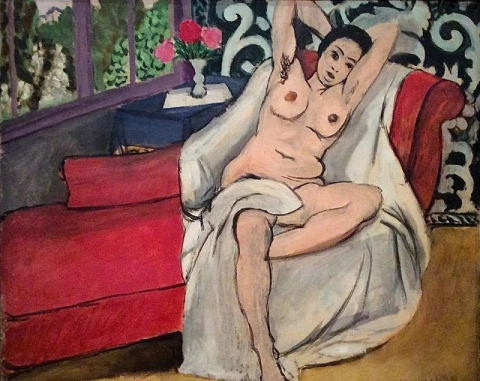 沙发上的裸体 - 1923
