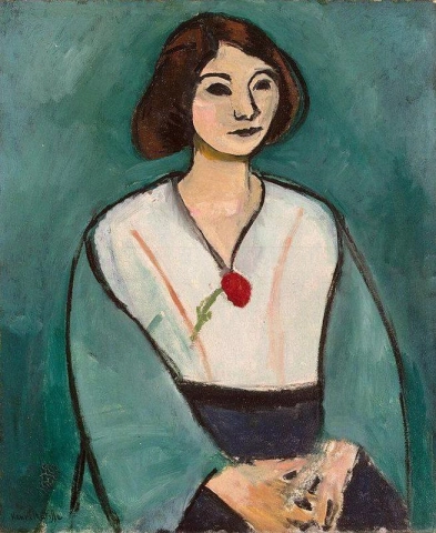 Vrouw in het groen, 1909