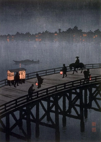 هيروشيما كوهو منظر ليلي لجسر أوهاشي