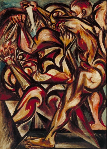 Naked Man With Knife Ca. 1938-1940