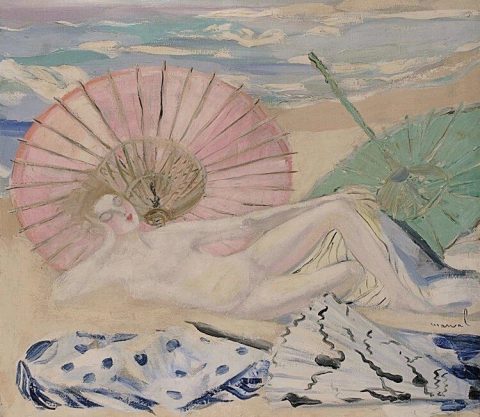 Een slapende zwemmer, 1924