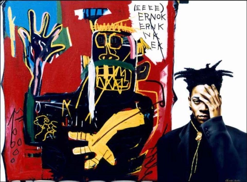 Riproduzione del dipinto di Basquiat