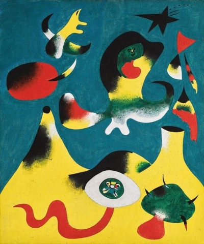 Schilderij - De lucht 1938