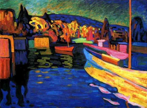 Autumn Landscape With Boats