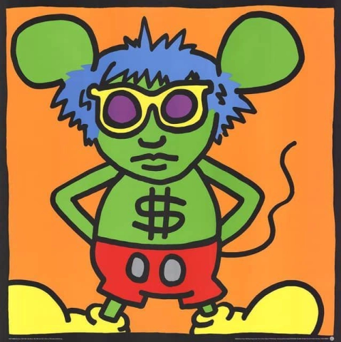 Segno del dollaro di Andy Mouse