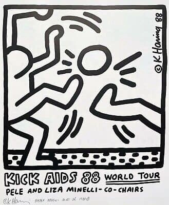 Kick Aids 1988 com Pelé e Minelli