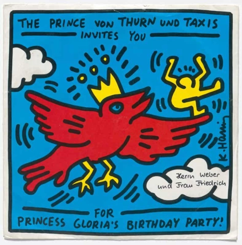 Convite para festa de aniversário da Princesa Gloria S
