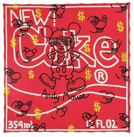 Zonder titel - Nieuwe cola en Andy Mouse - 1985