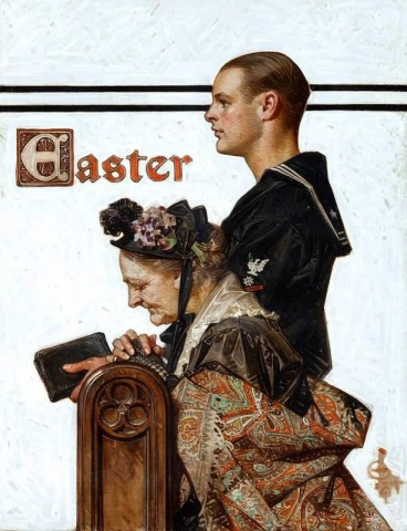 Cover des Easter Saturday Evening Post-Magazins 1918