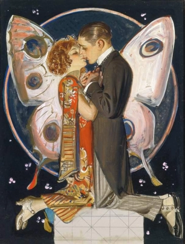 Studio per coppia di farfalle 1923