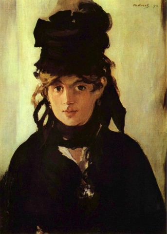 Berthe Morisot mit einem Veilchenstrauß