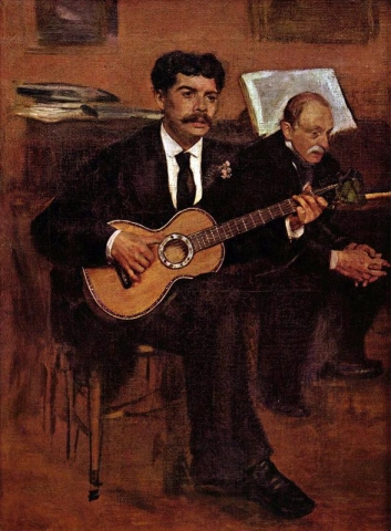 El guitarrista Pagans y Monsieur Degas