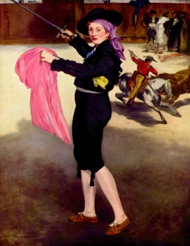Мадам Викторина в костюме матадора