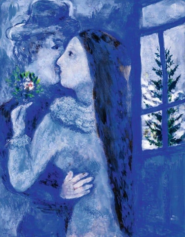 The Golden Kiss The Lovers In Blue 1930