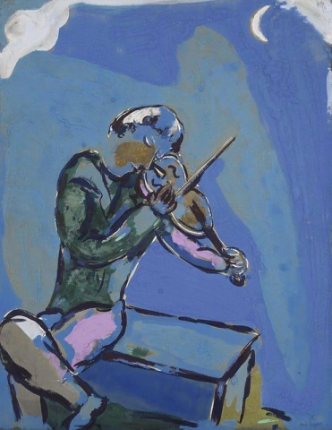 O violinista azul 1929