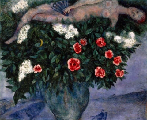 Woman And Roses