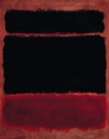 Negro en rojo intenso - 1957