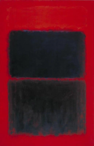 Rosso chiaro su nero 1957