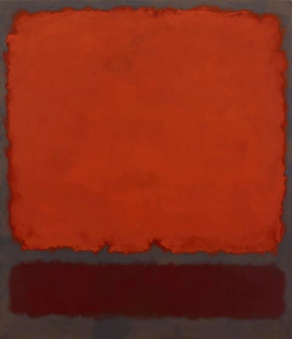Orange Red And Red 1962