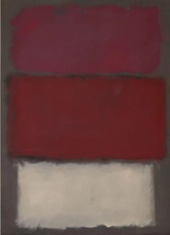 S Untitled 1960 - Violet Red And White