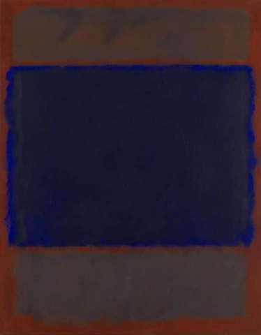 Untitled - Umber Blue Umber Brown - 1962