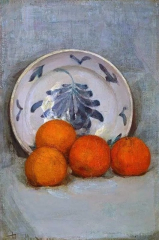Stilleben med appelsiner