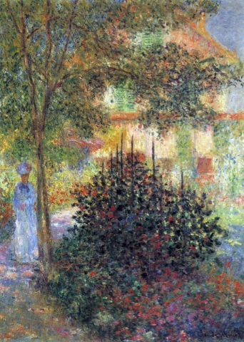 Camille en el jardín de Argenteuil