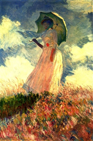 Kvinna med parasoll 2