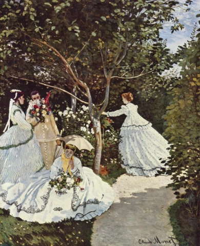 Vrouwen in de tuin