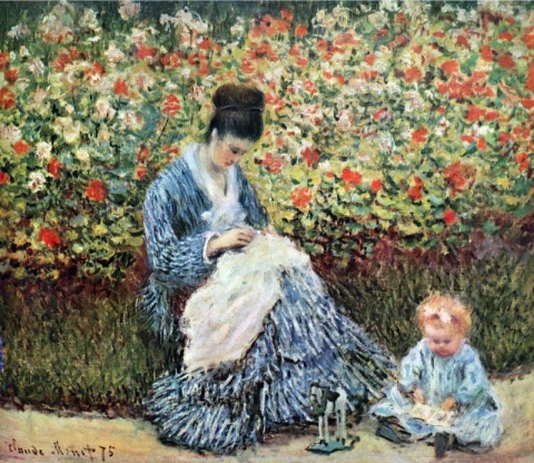 Madame Monet e suo figlio