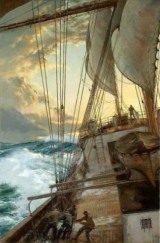 Montague Dawson Rising Wind 1969