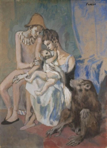 1905년 원숭이와 곡예사 가족 - Famille Au Singe