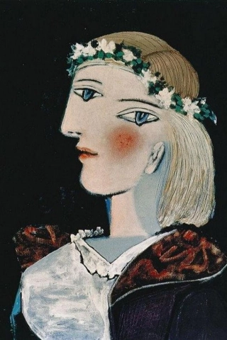 戴着花环的玛丽·泰蕾兹，1937 年