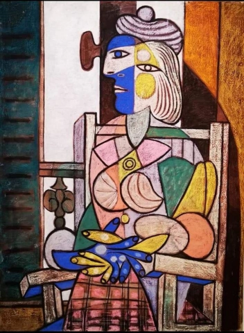 Donna seduta davanti alla finestra, 1937