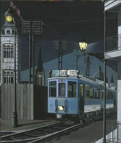 Tram Nocturne Ou Champs Perdus 1950