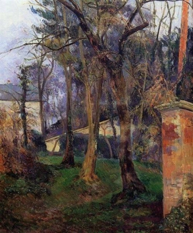 Jardim abandonado em Rouen - 1884